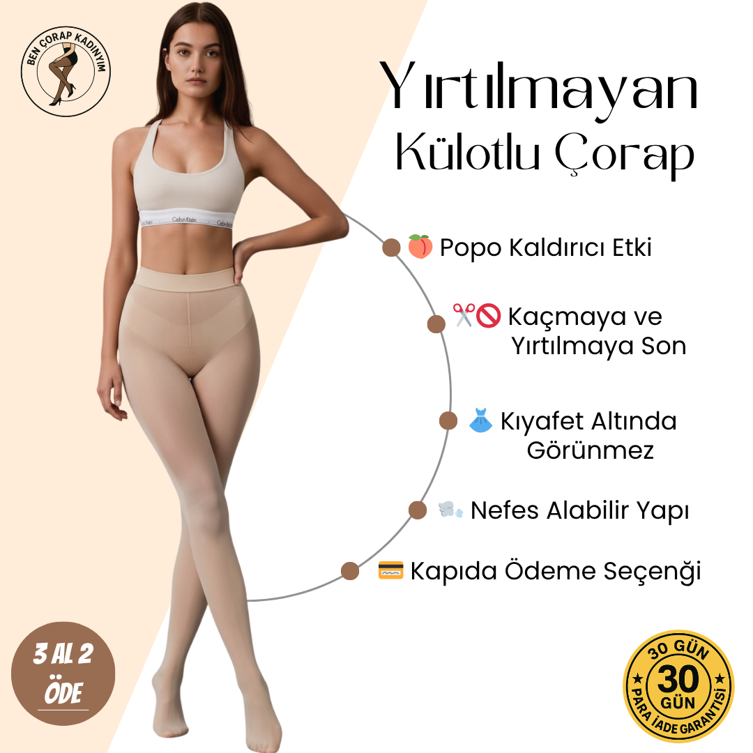 Yırtılmaz Külotlu Çorap